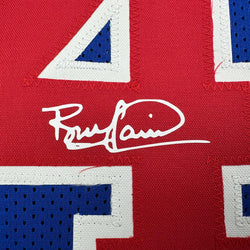 Facsimile Autographed Bill Laimbeer Detroit Blue Reprint Laser Auto Basketball Jersey Size Men's XL (ONLINE ORDER ONLY)