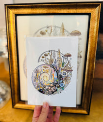 Ammonite Fine Art Print – 5x7 Ancient Fossil Crystal Spiral (ONLINE ORDER ONLY)