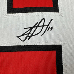 Facsimile Autographed Jonathan Toews Chicago Red Reprint Laser Auto Hockey Jersey Size Men's XL (ONLINE ORDER ONLY)
