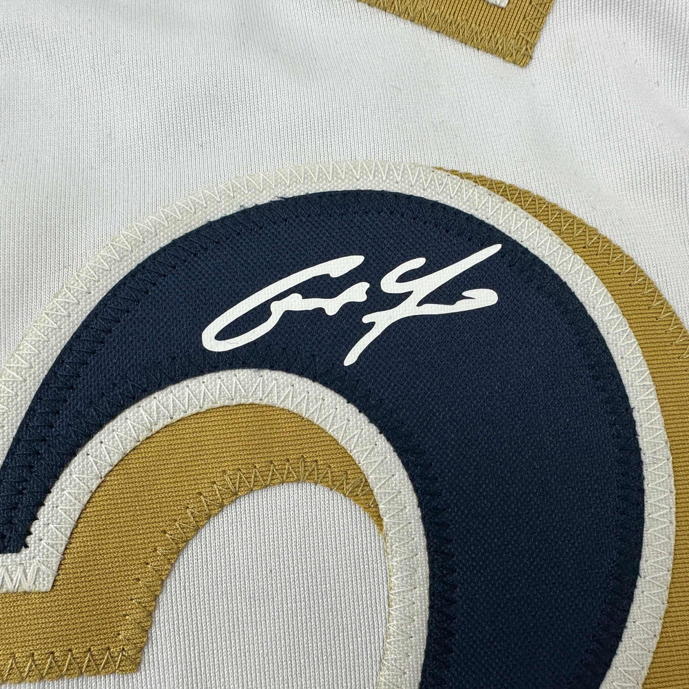 Facsimile Autographed Christian Yelich Milwaukee White Reprint Laser Auto Baseball Jersey Size Men's XL (ONLINE ORDER ONLY)