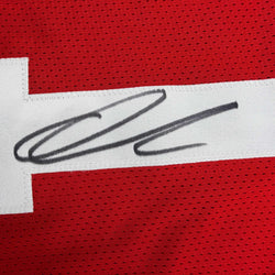 Autographed/Signed Quinshon Judkins Ohio State Red College Football Jersey Beckett BAS COA (ONLINE ORDER ONLY)