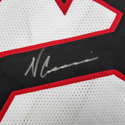Autographed/Signed Nico Collins Houston White Football Jersey JSA COA