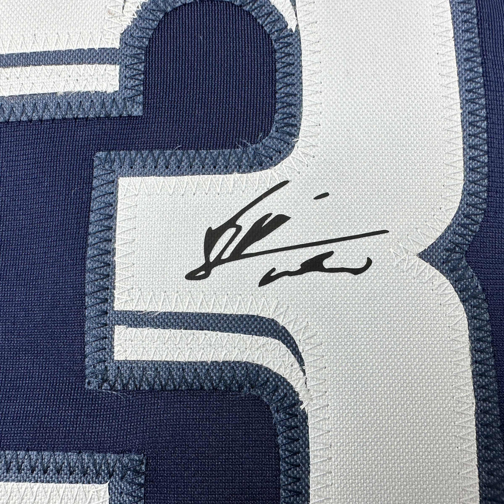 Facsimile Autographed Lionel Messi Leo PSG Blue Reprint Laser Auto Soccer Jersey Size Men's XL (ONLINE ORDER ONLY)