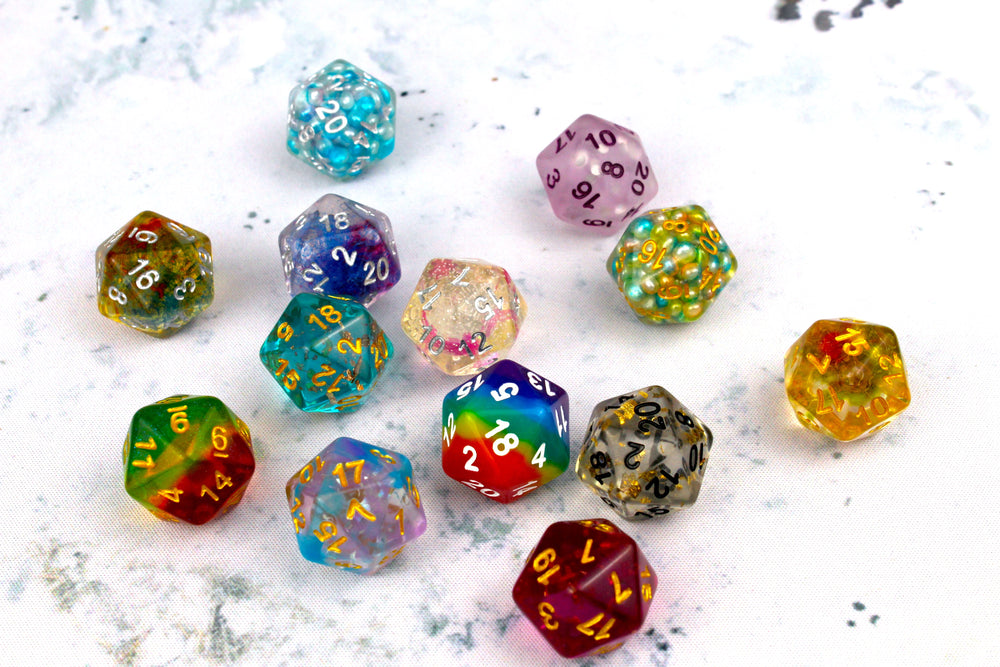 Single D20 - Polyhedral Dice (ONLINE ORDER ONLY)
