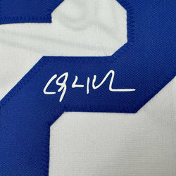 Facsimile Autographed Clayton Kershaw Los Angeles LA White Reprint Laser Auto Baseball Jersey Size Men's XL (ONLINE ORDER ONLY)