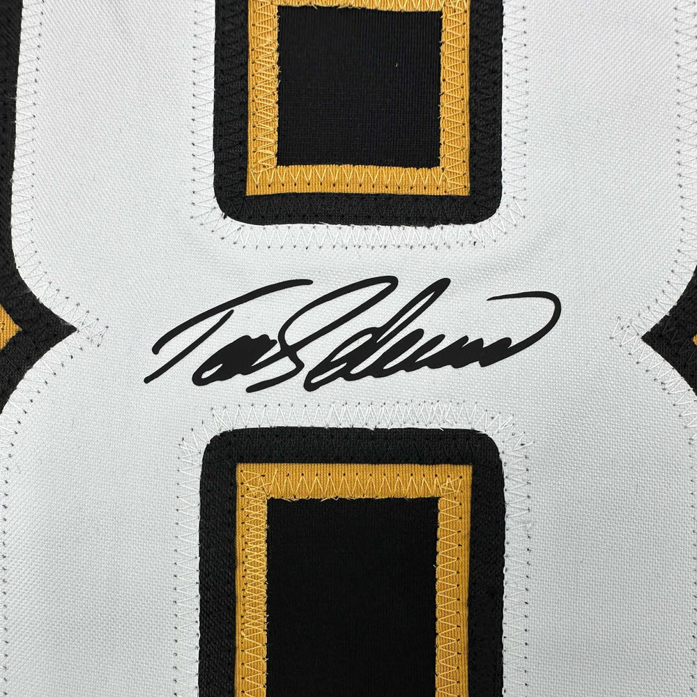 Facsimile Autographed Teemu Selanne Anaheim Black Reprint Laser Auto Hockey Jersey Size Men's XL (ONLINE ORDER ONLY)