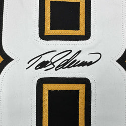Facsimile Autographed Teemu Selanne Anaheim Black Reprint Laser Auto Hockey Jersey Size Men's XL (ONLINE ORDER ONLY)