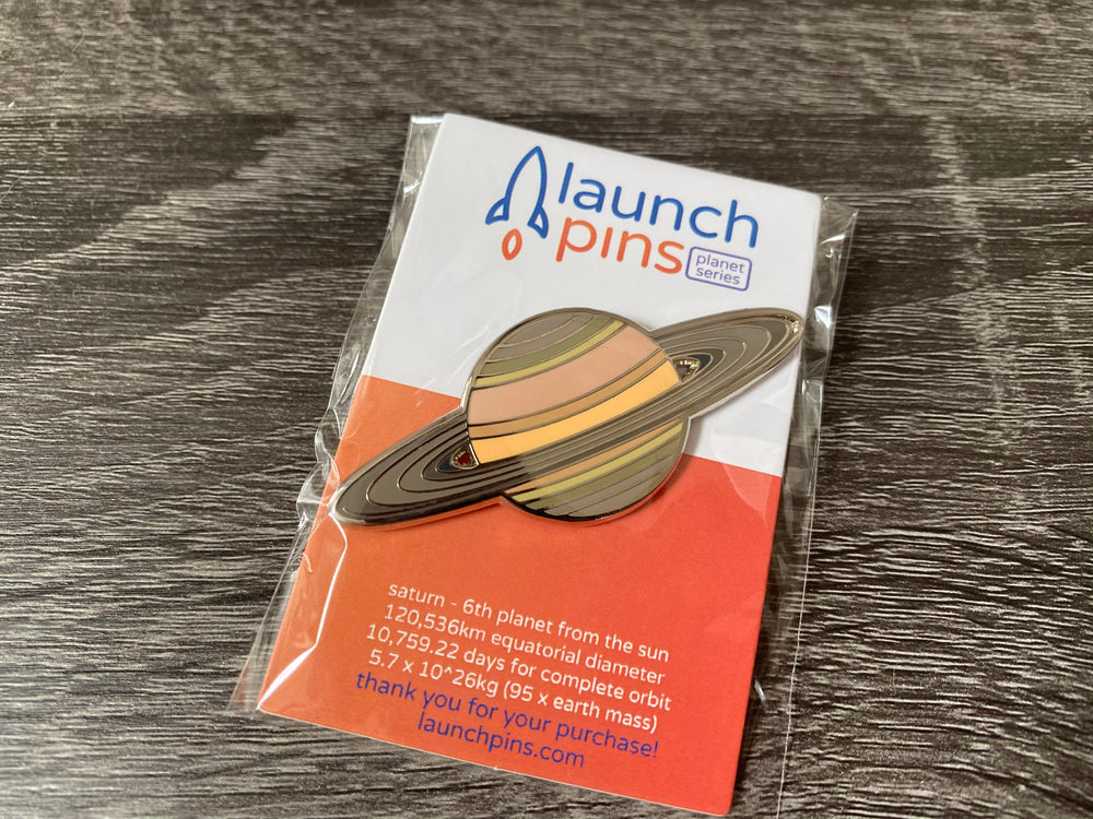 Saturn Hard Enamel Pin