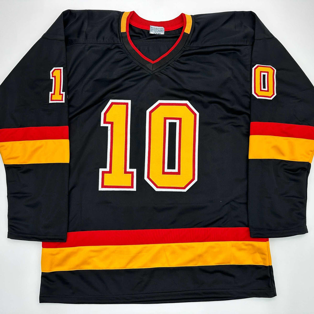 Facsimile Autographed Pavel Bure Vancouver Black Reprint Laser Auto Hockey Jersey Size Men's XL (ONLINE ORDER ONLY)