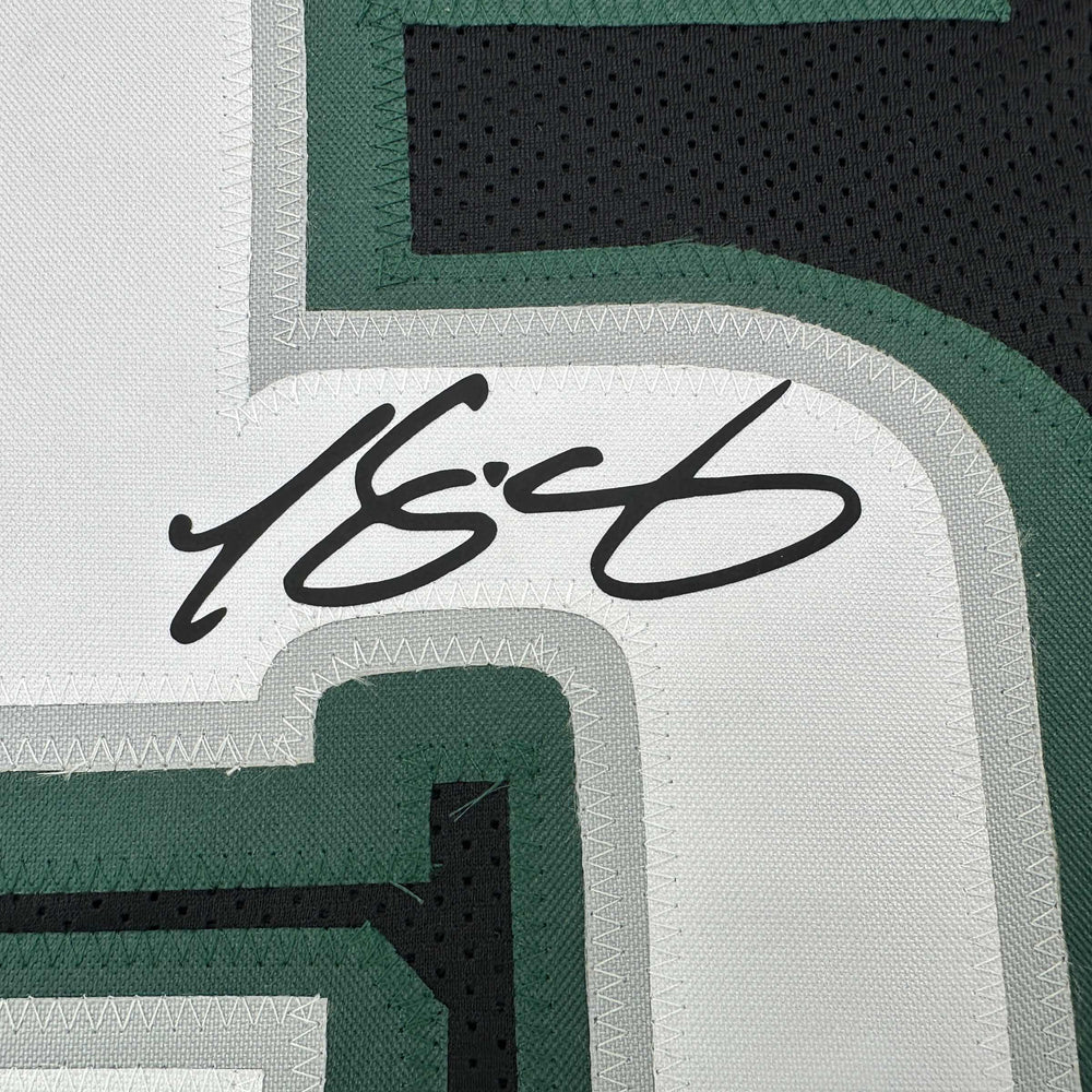 Facsimile Autographed LeSean McCoy Philadelphia Black Reprint Laser Auto Football Jersey Size Men's XL (ONLINE ORDER ONLY)