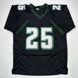 Facsimile Autographed LeSean McCoy Philadelphia Black Reprint Laser Auto Football Jersey Size Men's XL (ONLINE ORDER ONLY)