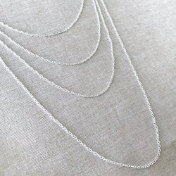 16" - 925 Sterling Silver Filled Necklace Chain - Dainty Fine - 16" - 16 Inch - Lobster Claw Clasp - .925 Stamped - Cable Chain (ONLINE ORDER ONLY)