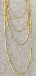16" - Yellow Gold Filled Necklace Chain - Cable - 16 Inch - Lobster Claw Clasp - 18 Karat 18KT