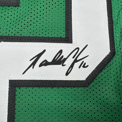 Framed Facsimile Autographed Randall Cunningham 35x39 Philadelphia Kelly Green Reprint Laser Auto Football Jersey (ONLINE ORDER ONLY)