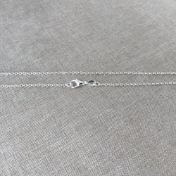 18" - 925 Sterling Silver Filled Necklace Chain - Dainty Fine - 18" - 18 Inch - Lobster Claw Clasp - .925 Stamped - Cable Chain - Silver fill (ONLINE ORDER ONLY)