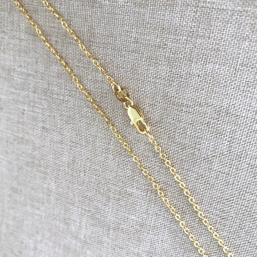 20" - 18KT Yellow Gold Filled Chain - Dainty Fine - 20" - 20 Inch Necklace - Lobster Claw Clasp - 18 Karat KT YGF - Cable Chain (ONLINE ORDER ONLY)