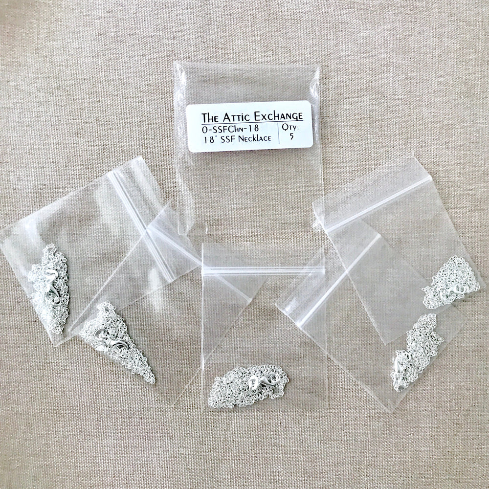 16" - 925 Sterling Silver Filled Necklace Chain - Dainty Fine - 16" - 16 Inch - Lobster Claw Clasp - .925 Stamped - Cable Chain (ONLINE ORDER ONLY)