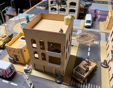 28mm Middle East Three Story Building - 28MMDF283 (Online Order Only)