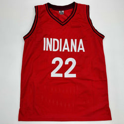 Facsimile Autographed Caitlin Clark Indiana Red Reprint Laser Auto Basketball Jersey Size Men's XL (ONLINE ORDER ONLY)