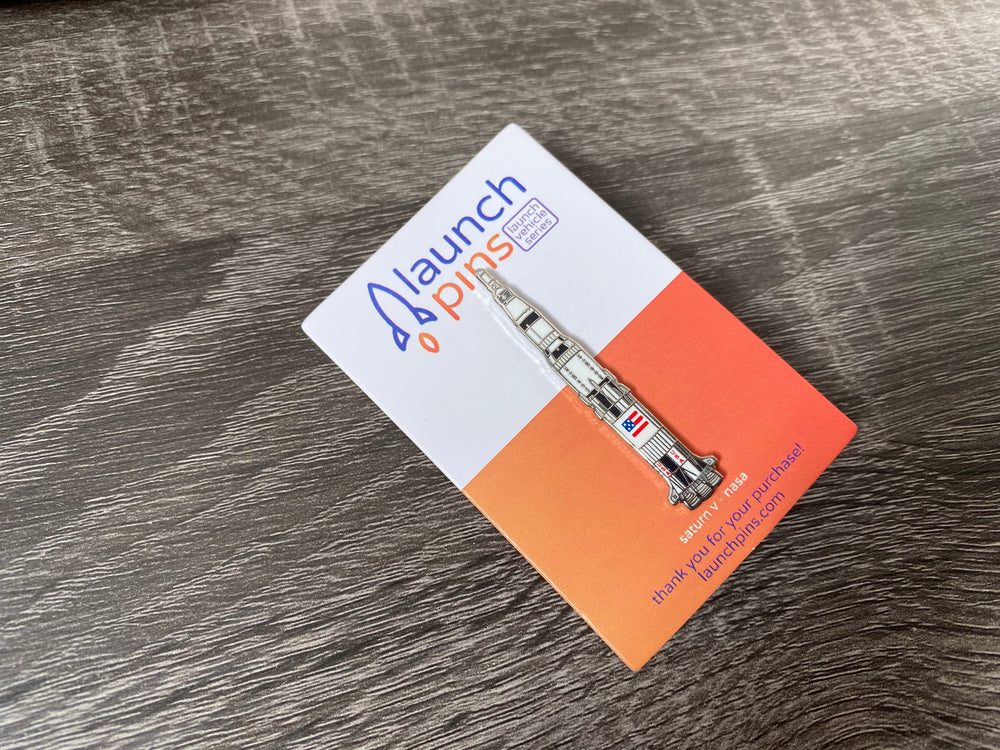Saturn V Launch Vehicle Enamel Pin