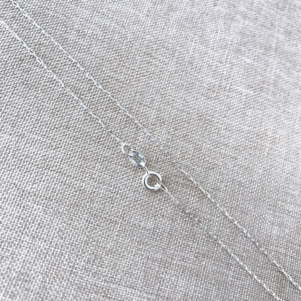 18" - 925 India Sterling Silver Chain - Super Fine - 18 Inch - Wholesale Chain - Spring Ring Clasp - .925 India Stamped - Cable Chain (ONLINE ORDER ONLY)