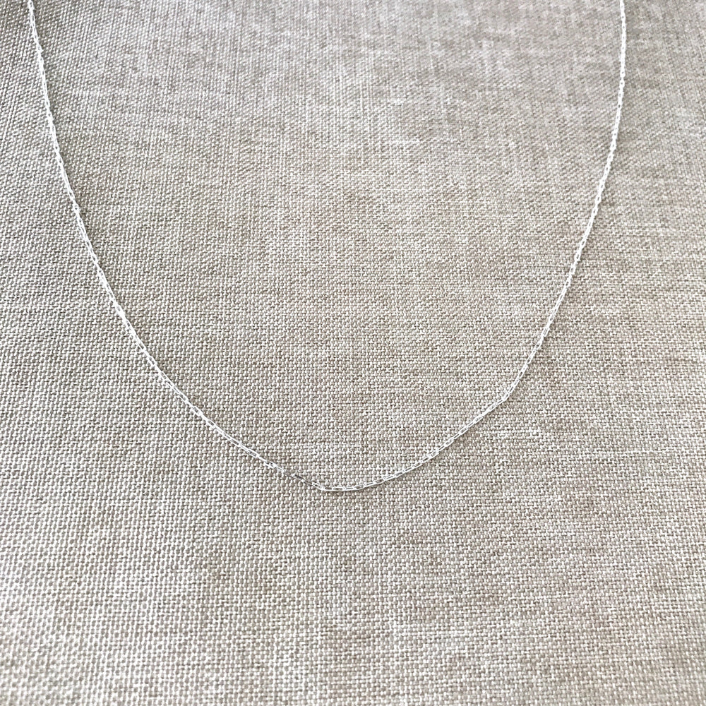 18" - 925 India Sterling Silver Chain - Super Fine - 18 Inch - Wholesale Chain - Spring Ring Clasp - .925 India Stamped - Cable Chain (ONLINE ORDER ONLY)