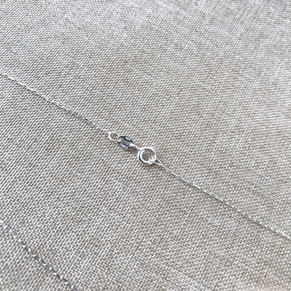 18" - 925 India Sterling Silver Chain - Super Fine - 18 Inch - Wholesale Chain - Spring Ring Clasp - .925 India Stamped - Cable Chain (ONLINE ORDER ONLY)