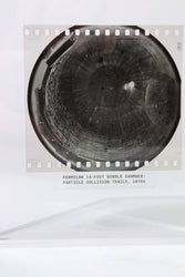 Fermilab Bubble Chamber Particle Collision Photo
