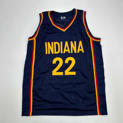 Facsimile Autographed Caitlin Clark Indiana Blue Reprint Laser Auto Basketball Jersey Size Men's XL (ONLINE ORDER ONLY)