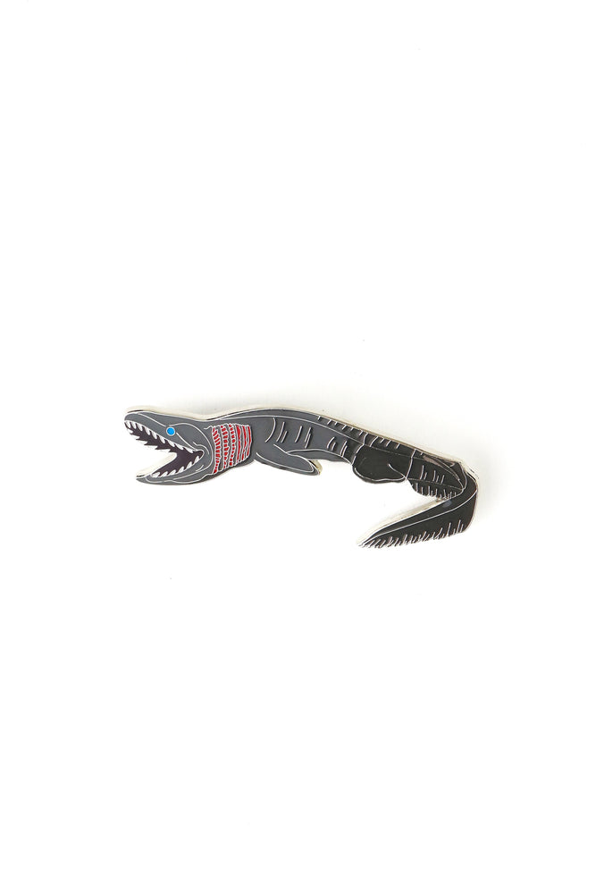 Frilled Shark Enamel Pin (Chlamydoselachus anguineus) (ONLINE ORDER ONLY)