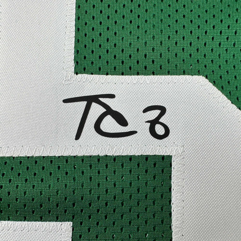 Facsimile Autographed Kevin Garnett Boston Green Reprint Laser Auto Basketball Jersey Size Men's XL (ONLINE ORDER ONLY)