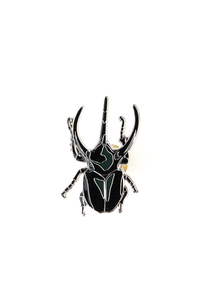 Chiron Beetle Enamel Pin (Chalcosoma chiron)