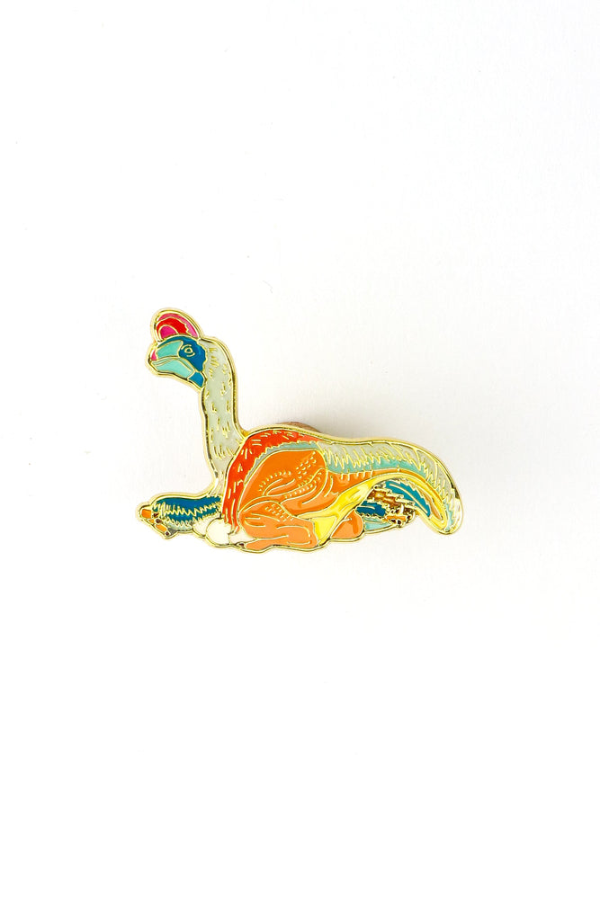 Oviraptor Enamel Pin (Oviraptor philoceratops)
