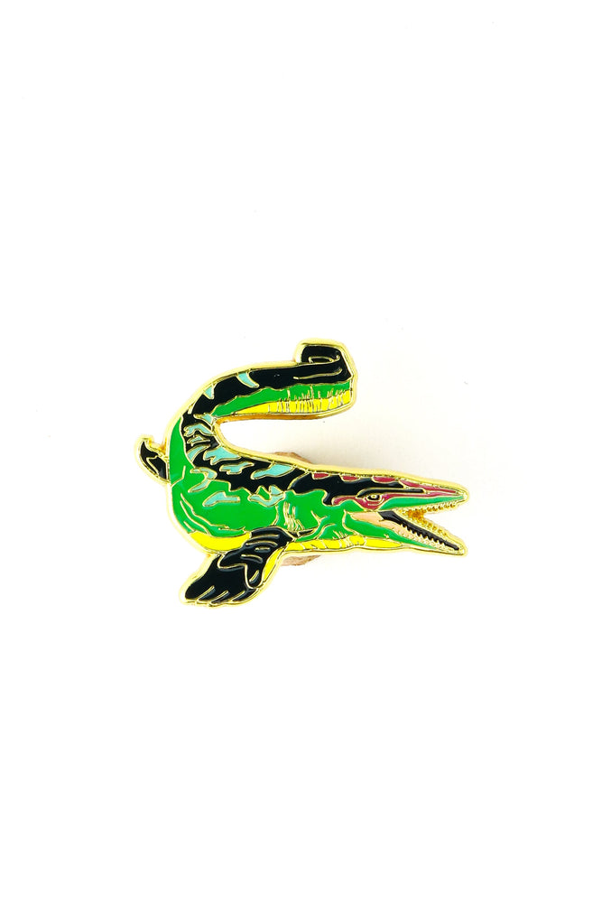Mosasaurus Enamel Pin (Mosasaurus hoffmanni)
