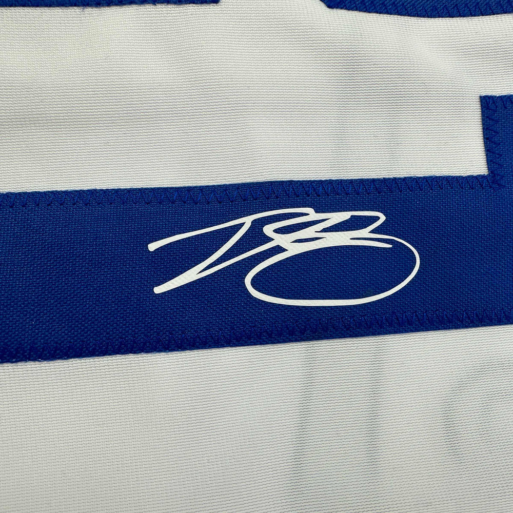 Facsimile Autographed Tyler Glasnow Los Angeles LA White Reprint Laser Auto Baseball Jersey Size Men's XL (ONLINE ORDER ONLY)