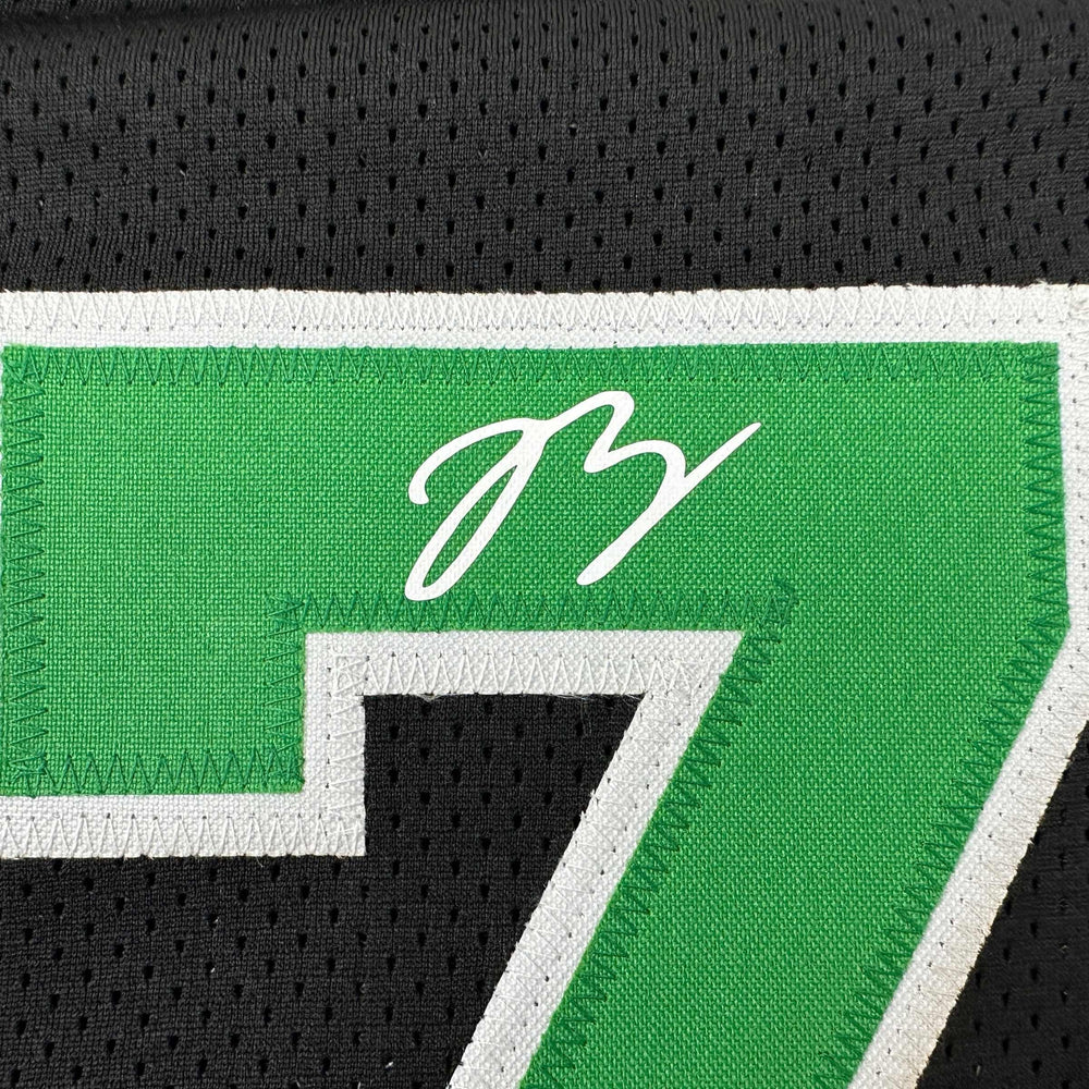 Facsimile Autographed Jaylen Brown Boston Black Reprint Laser Auto Basketball Jersey Size Men's XL (ONLINE ORDER ONLY)