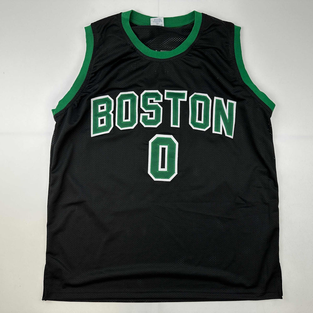 Facsimile Autographed Jayson Tatum Boston Black Reprint Laser Auto Basketball Jersey Size Men's XL (ONLINE ORDER ONLY)