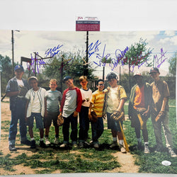 Autographed/Signed The Sandlot Movie 8x Inscribed Cast Member Sigs 16x20 Baseball Photo JSA COA