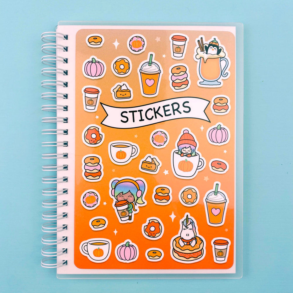 Pumpkin Spice Sticker Collage Reusable Sticker Book (ONLINE ORDER ONLY)