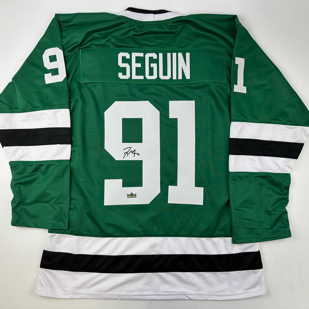Facsimile Autographed Tyler Seguin Dallas Green Reprint Laser Auto Hockey Jersey Size Men's XL (ONLINE ORDER ONLY)
