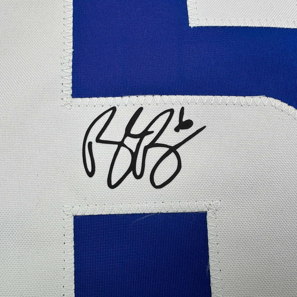 Facsimile Autographed Brock Boeser Vancouver Blue Reprint Laser Auto Hockey Jersey Size Men's XL (ONLINE ORDER ONLY)
