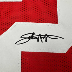 Facsimile Autographed Johnny Rodgers Nebraska  Red Reprint Laser Auto College Football Jersey Size Men's XL (ONLINE ORDER ONLY)