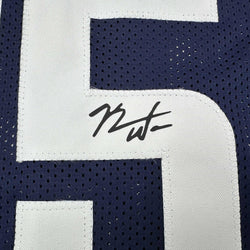Framed Facsimile Autographed Kemba Walker 35x39 UConn Blue Reprint Laser Auto College Basketball Jersey (ONLINE ORDER ONLY)
