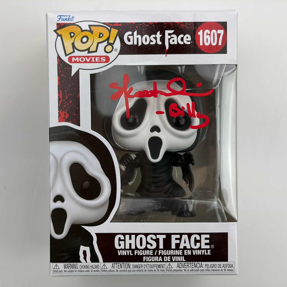 Autographed/Signed Skeet Ulrich Inscribed Billy Ghostface Scream Funko Pop #1607 Movie Figurine Toy JSA COA