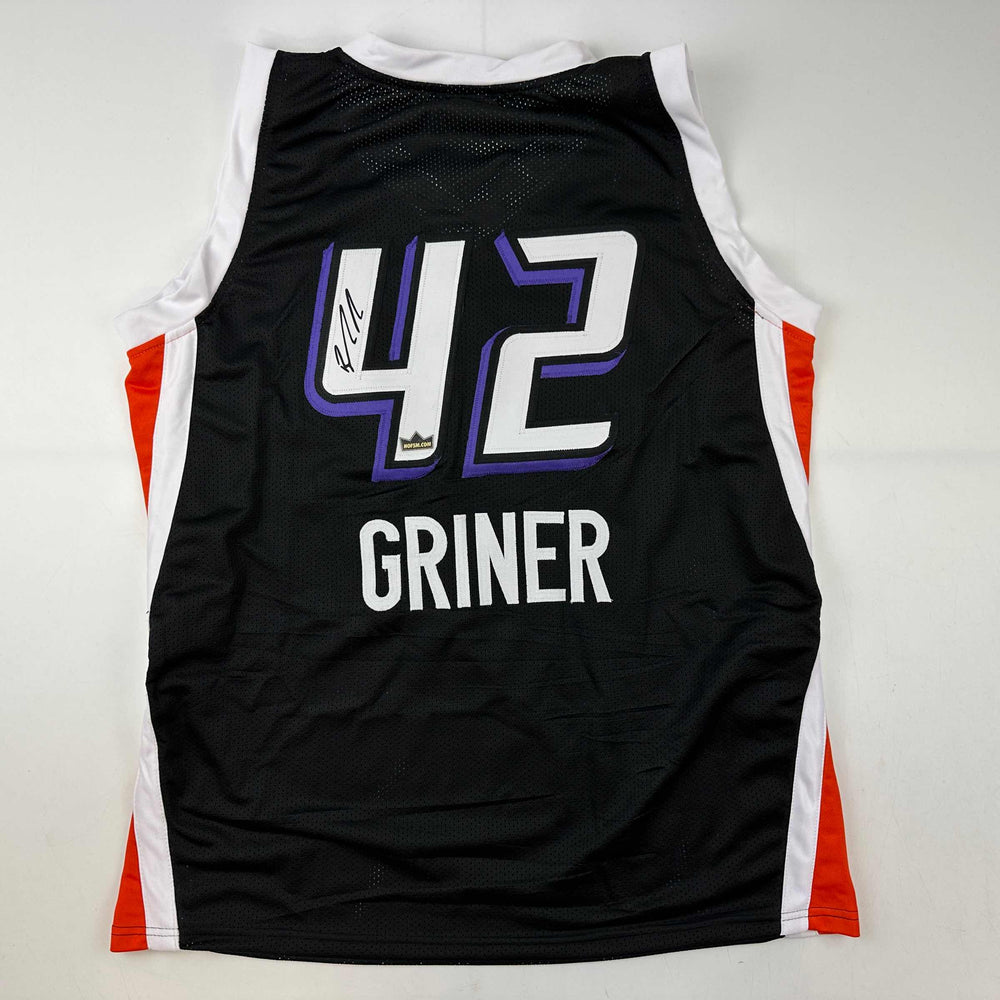 Facsimile Autographed Brittney Griner Phoenix Black Reprint Laser Auto Basketball Jersey Size Men's XL (ONLINE ORDER ONLY)