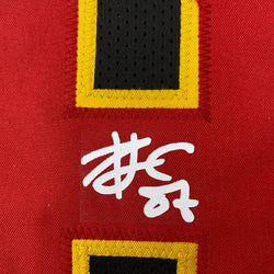 Facsimile Autographed Travis Kelce Kansas City Black Reprint Laser Auto Football Jersey Size Men's XL (ONLINE ORDER ONLY)