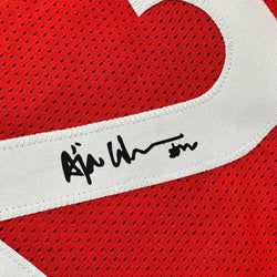 Facsimile Autographed A'ja Wilson Las Vegas Red Reprint Laser Auto Basketball Jersey Size Men's XL (ONLINE ORDER ONLY)
