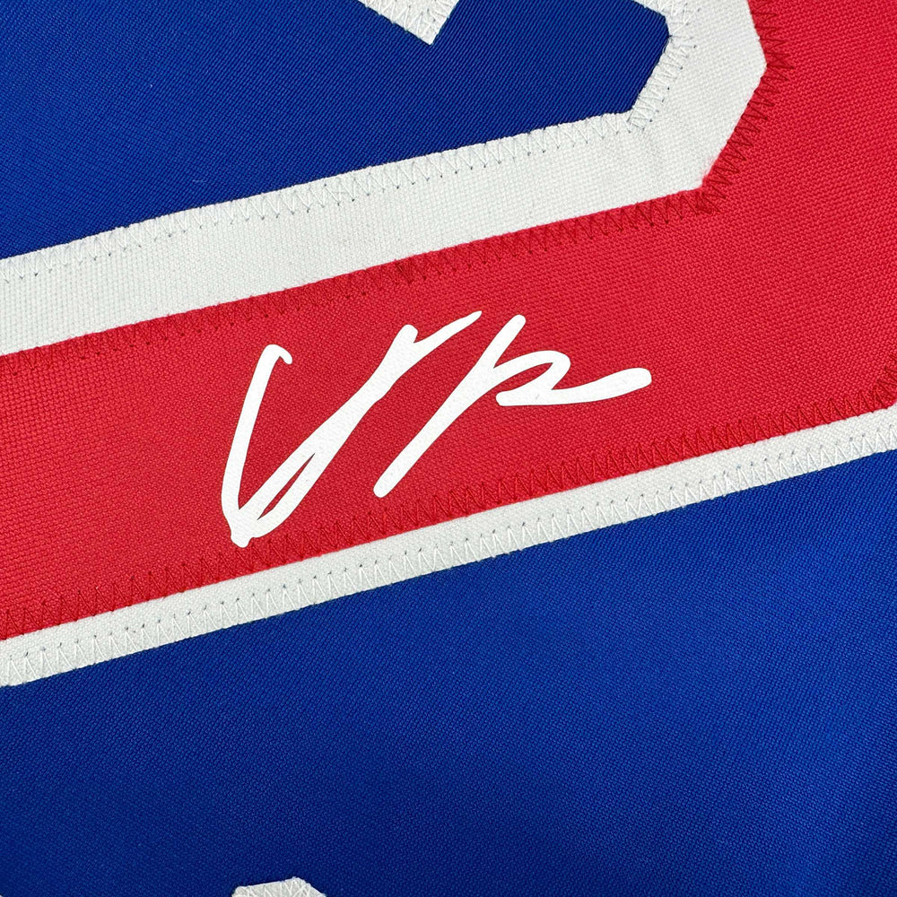 Facsimile Autographed Adam Fox New York Blue Reprint Laser Auto Hockey Jersey Size Men's XL (ONLINE ORDER ONLY)