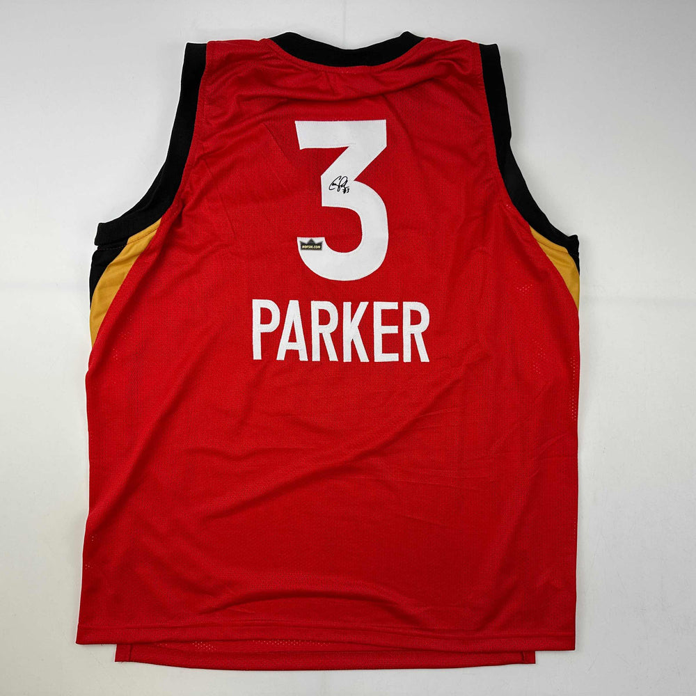 Facsimile Autographed Candace Parker Las Vegas Red Reprint Laser Auto Basketball Jersey Size Men's XL (ONLINE ORDER ONLY)