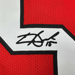 Facsimile Autographed Carson Beck Georgia Red Reprint Laser Auto College Football Jersey Size Men's XL (ONLINE ORDER ONLY)